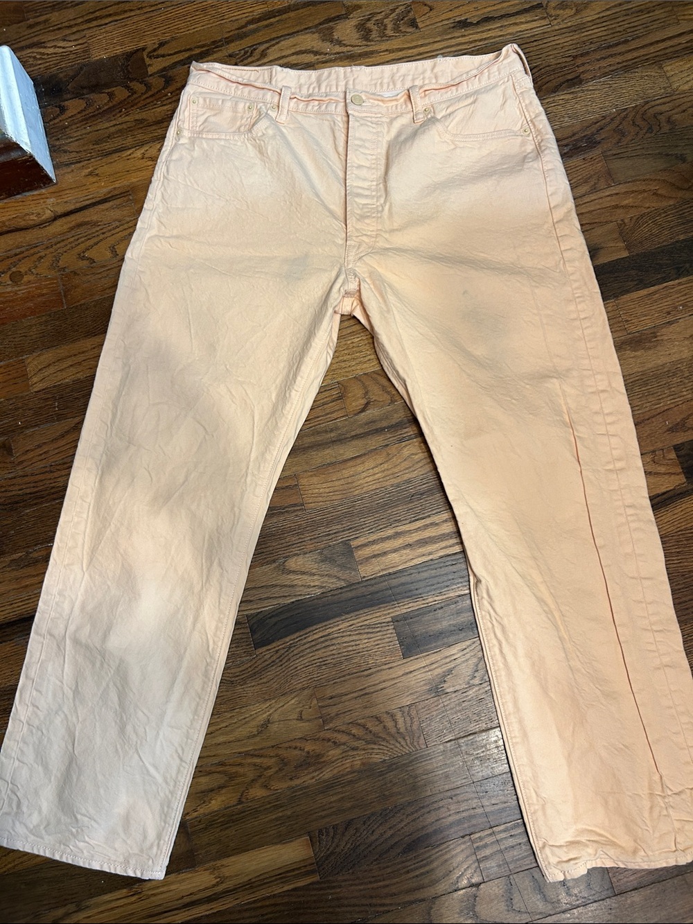 Levi's Men's Peach Cotton Chinos - Light Peach